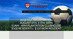 Desktop Screenshot of plantationyouthsoccer.com